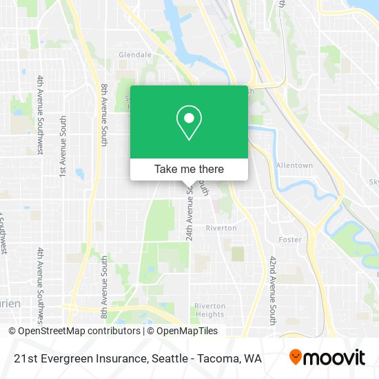 21st Evergreen Insurance map