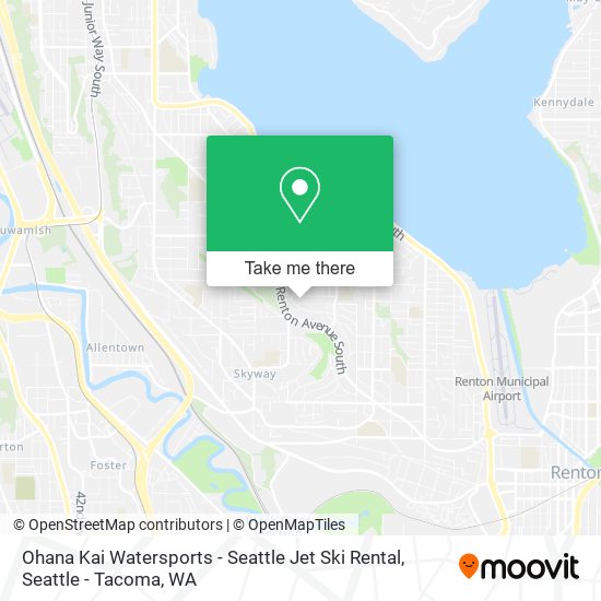 Ohana Kai Watersports - Seattle Jet Ski Rental map