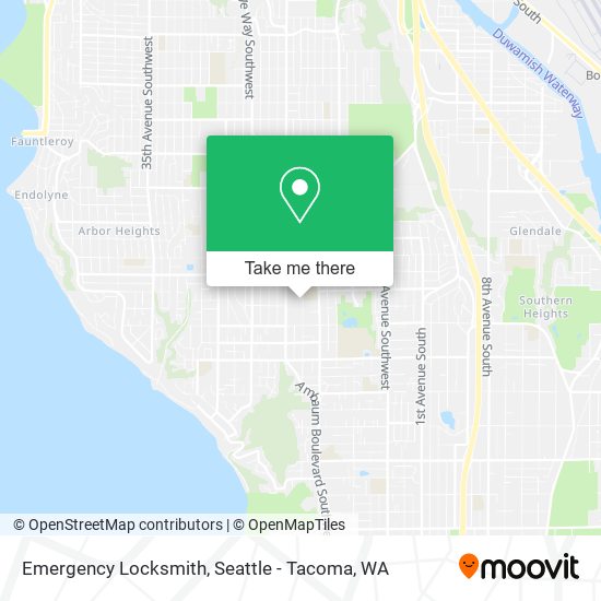 Emergency Locksmith map