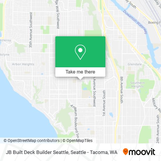 JB Built Deck Builder Seattle map