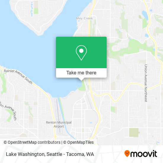 Lake Washington map