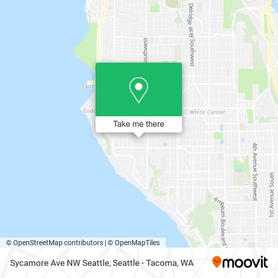 Sycamore Ave NW Seattle map