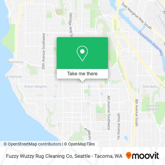 Fuzzy Wuzzy Rug Cleaning Co map