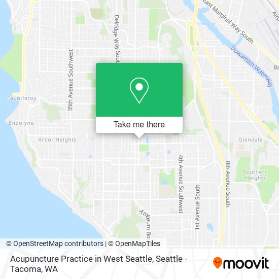 Acupuncture Practice in West Seattle map