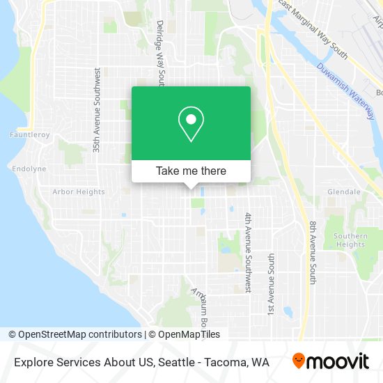 Explore Services About US map