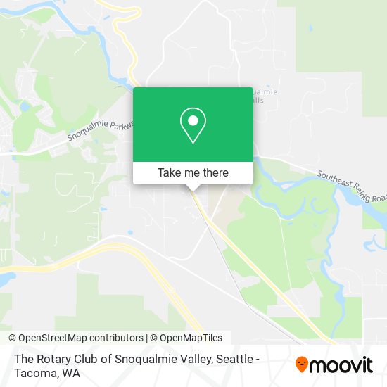The Rotary Club of Snoqualmie Valley map