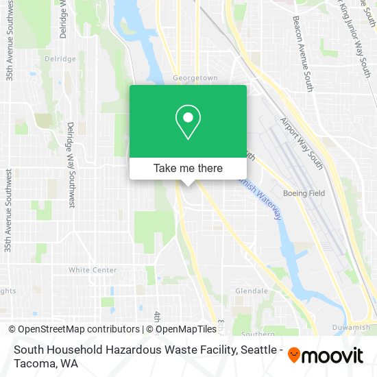 South Household Hazardous Waste Facility map