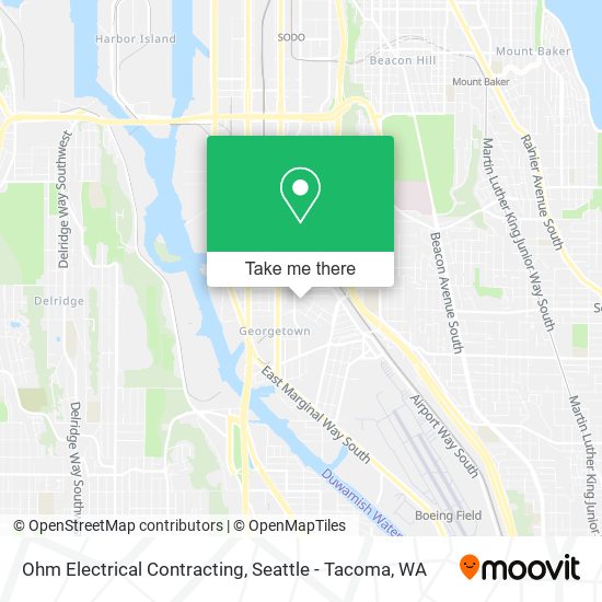 Ohm Electrical Contracting map