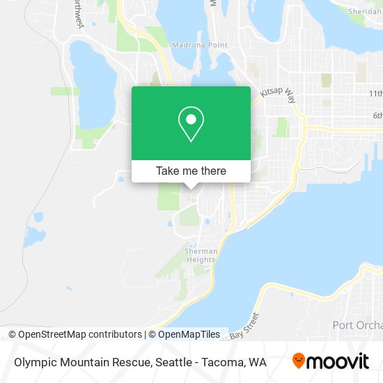 Olympic Mountain Rescue map
