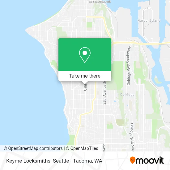 Keyme Locksmiths map