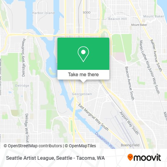 Seattle Artist League map