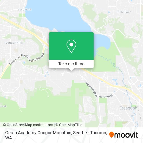Mapa de Gersh Academy Cougar Mountain