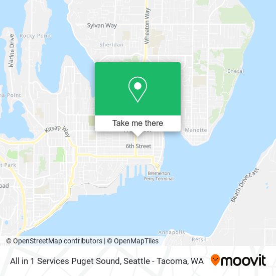 All in 1 Services Puget Sound map