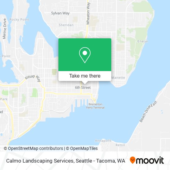Calmo Landscaping Services map