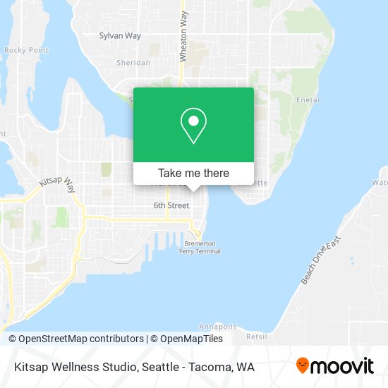 Kitsap Wellness Studio map
