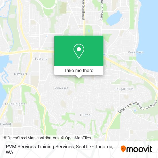 PVM Services Training Services map