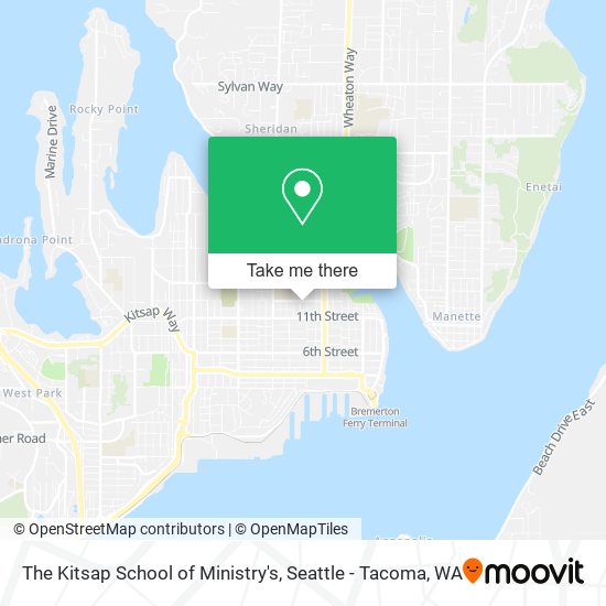 The Kitsap School of Ministry's map