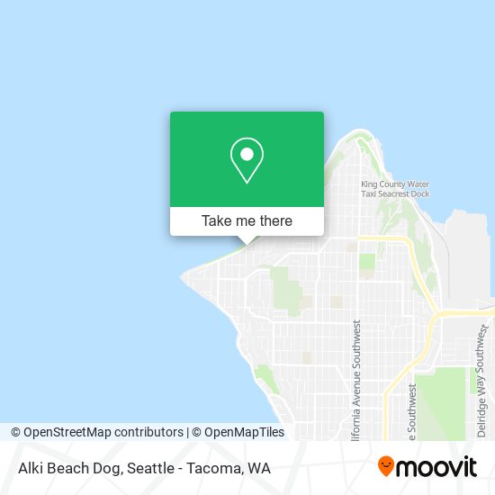 Alki Beach Dog map