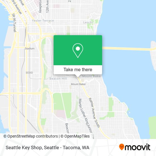 Seattle Key Shop map