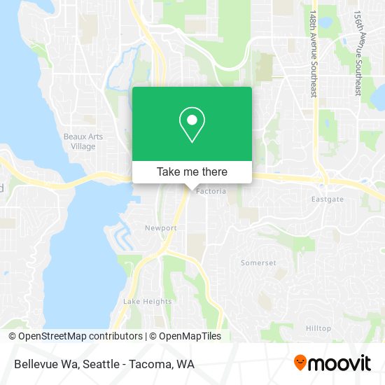 Bellevue Wa map