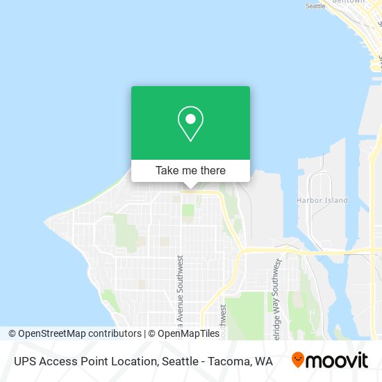 UPS Access Point Location map