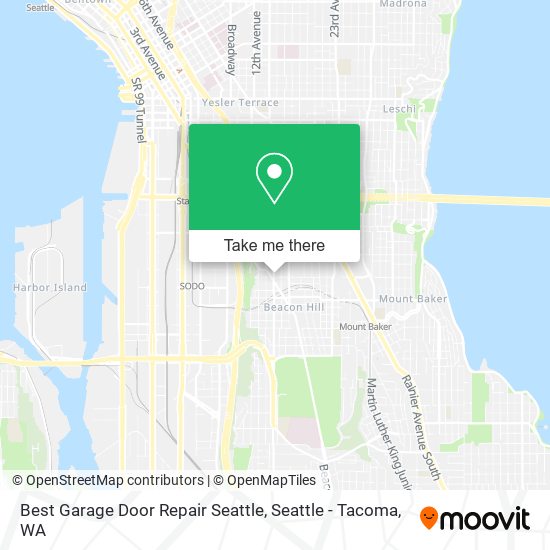 Mapa de Best Garage Door Repair Seattle