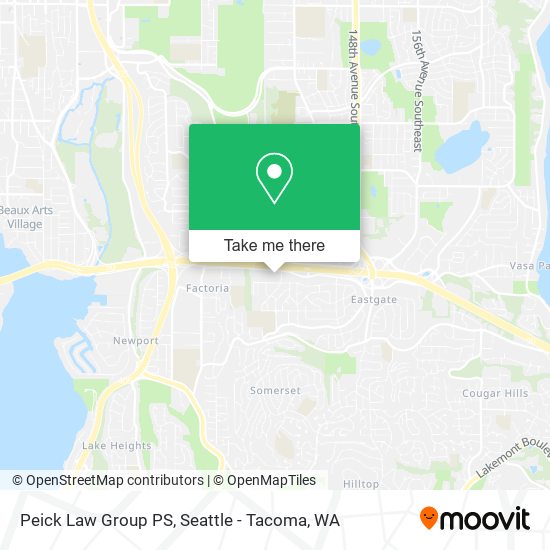 Peick Law Group PS map