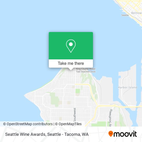 Seattle Wine Awards map