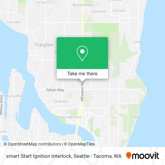 Mapa de smart Start Ignition Interlock