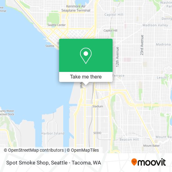 Mapa de Spot Smoke Shop