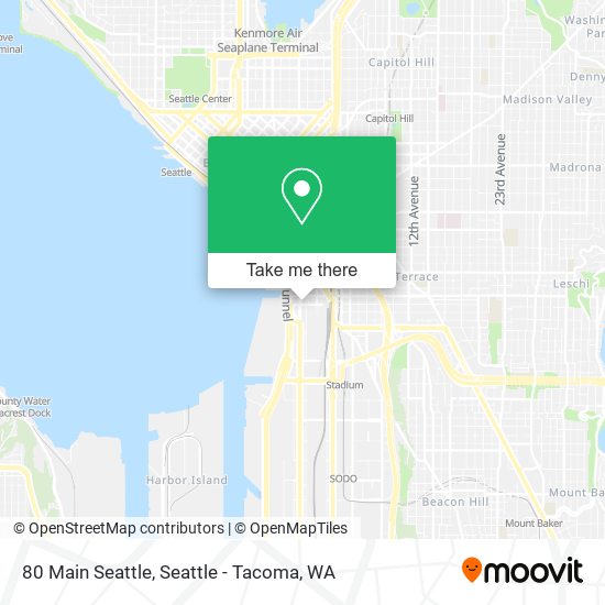 Mapa de 80 Main Seattle