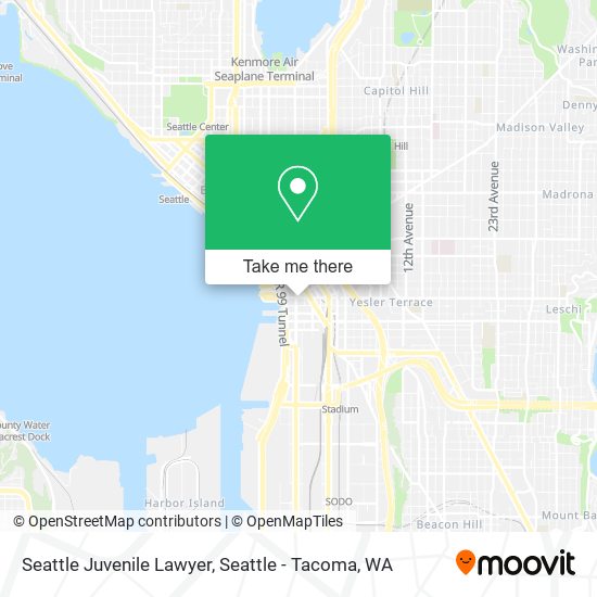 Mapa de Seattle Juvenile Lawyer