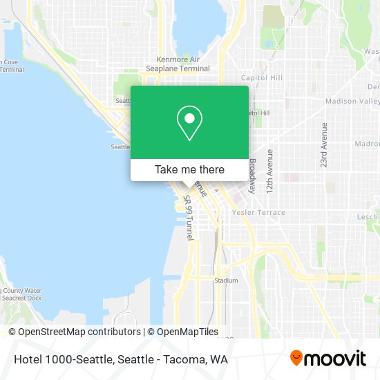 Mapa de Hotel 1000-Seattle