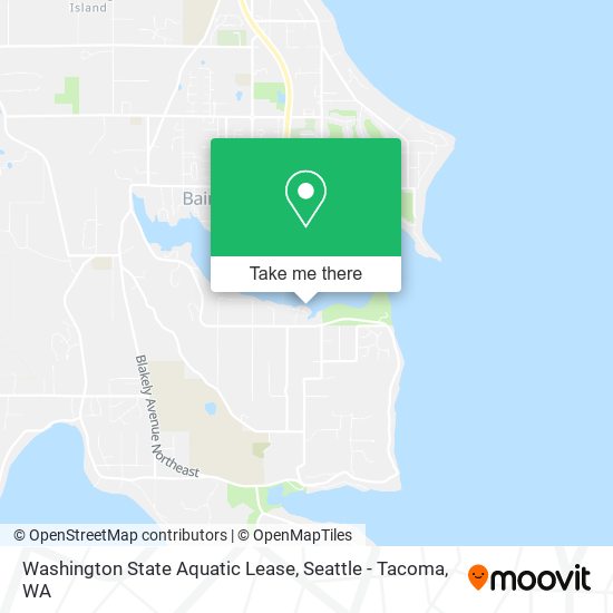 Washington State Aquatic Lease map