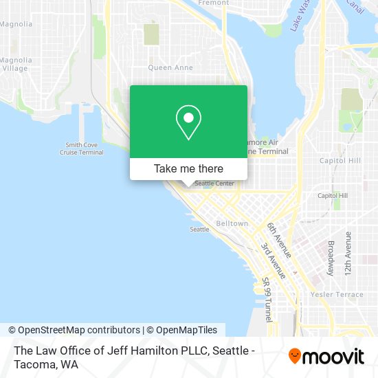 Mapa de The Law Office of Jeff Hamilton PLLC