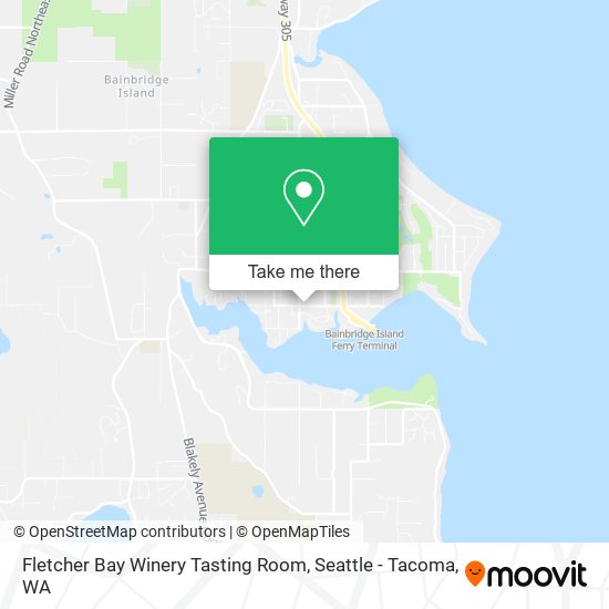 Mapa de Fletcher Bay Winery Tasting Room