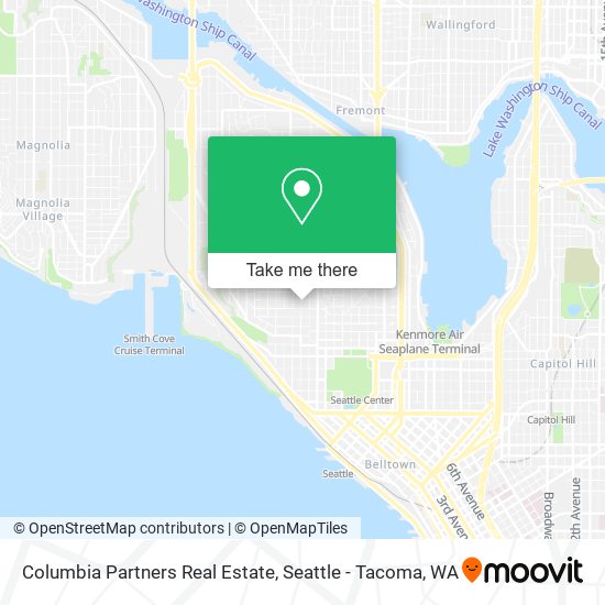 Columbia Partners Real Estate map