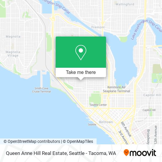 Mapa de Queen Anne Hill Real Estate