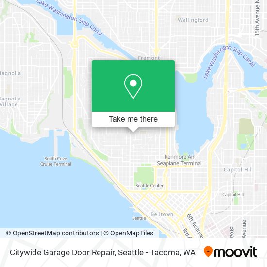 Citywide Garage Door Repair map