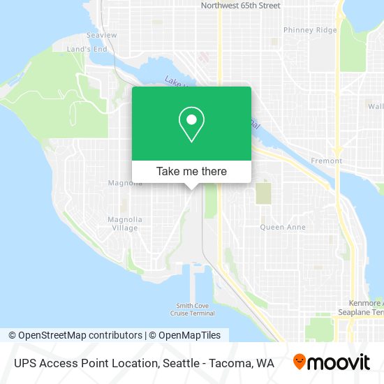 UPS Access Point Location map