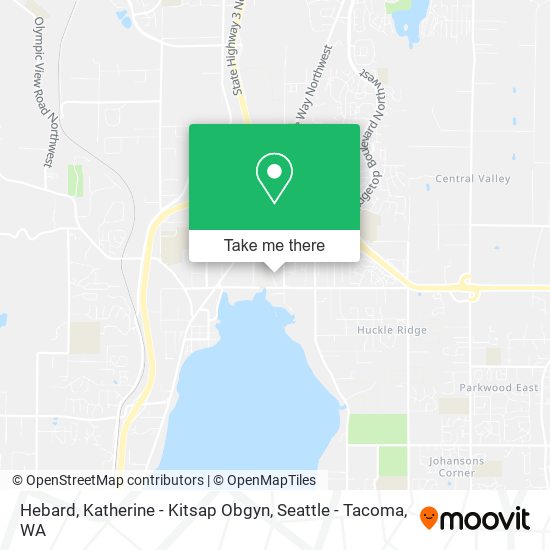 Mapa de Hebard, Katherine - Kitsap Obgyn