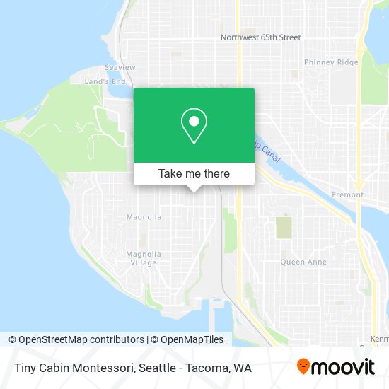Mapa de Tiny Cabin Montessori