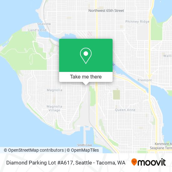 Diamond Parking Lot #A617 map
