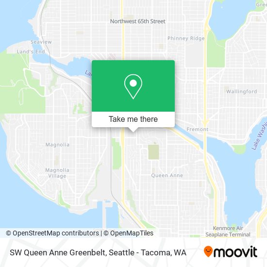 Mapa de SW Queen Anne Greenbelt