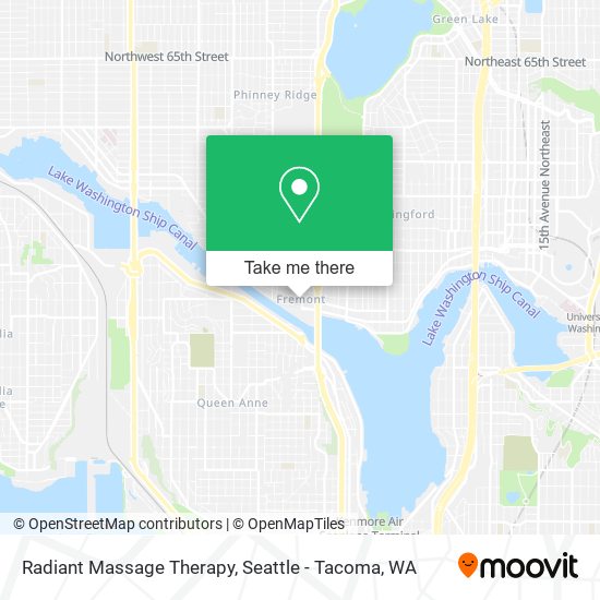 Mapa de Radiant Massage Therapy