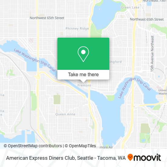 American Express Diners Club map