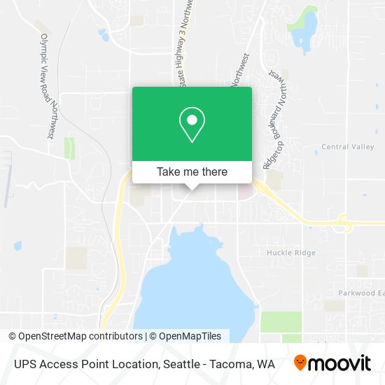 UPS Access Point Location map