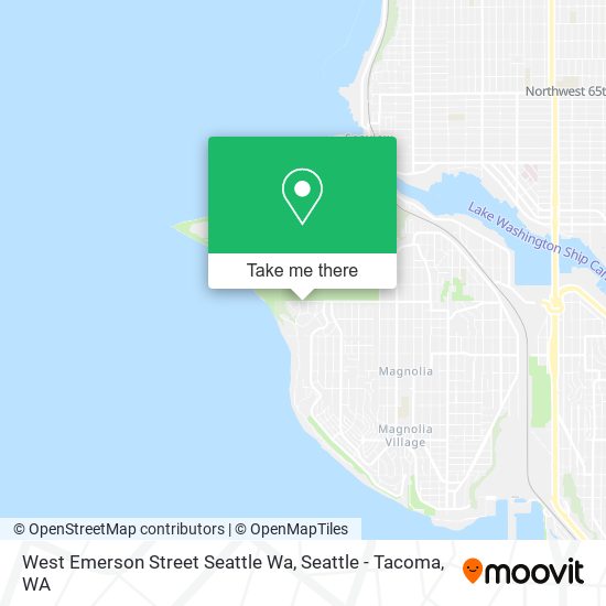 West Emerson Street Seattle Wa map