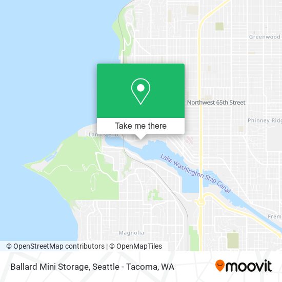 Mapa de Ballard Mini Storage