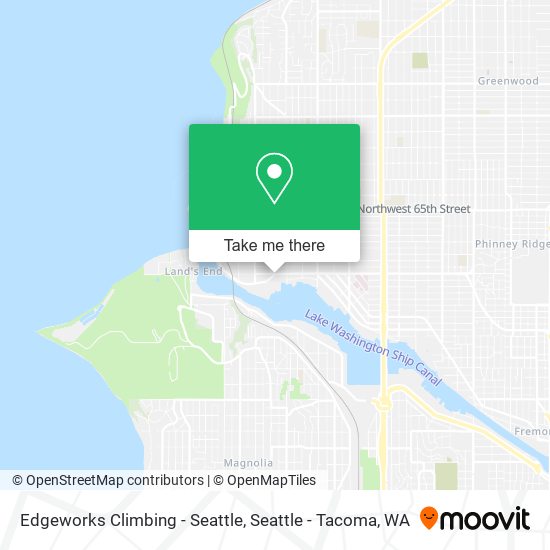 Mapa de Edgeworks Climbing - Seattle